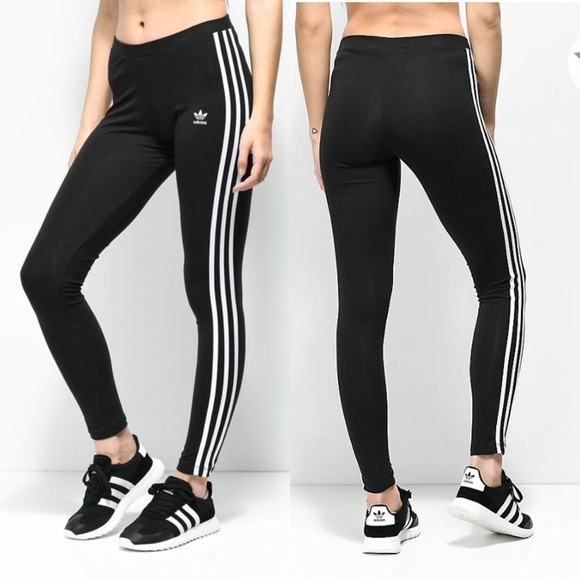 adidas originals • 3 stripe leggings/tights - Picture 1 of 10